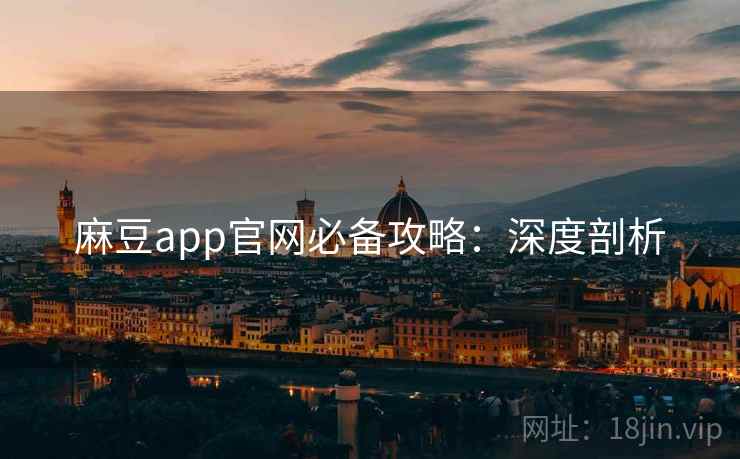 麻豆app官网必备攻略：深度剖析