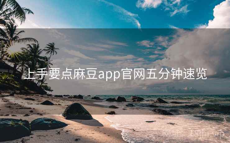 上手要点麻豆app官网五分钟速览