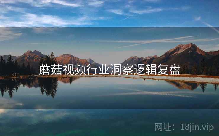蘑菇视频行业洞察逻辑复盘