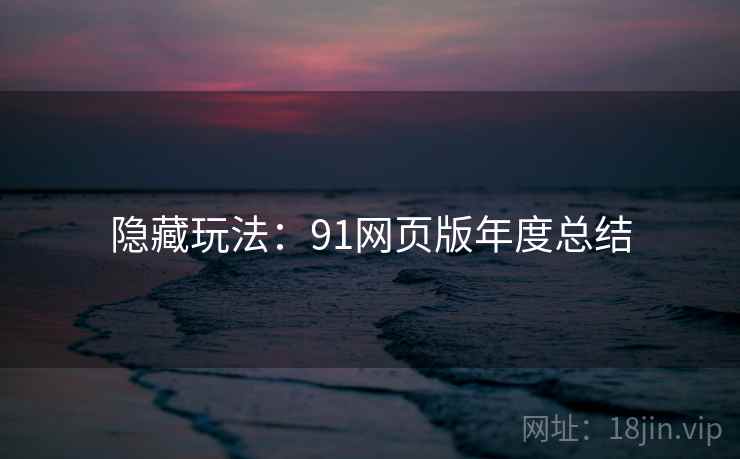 隐藏玩法：91网页版年度总结